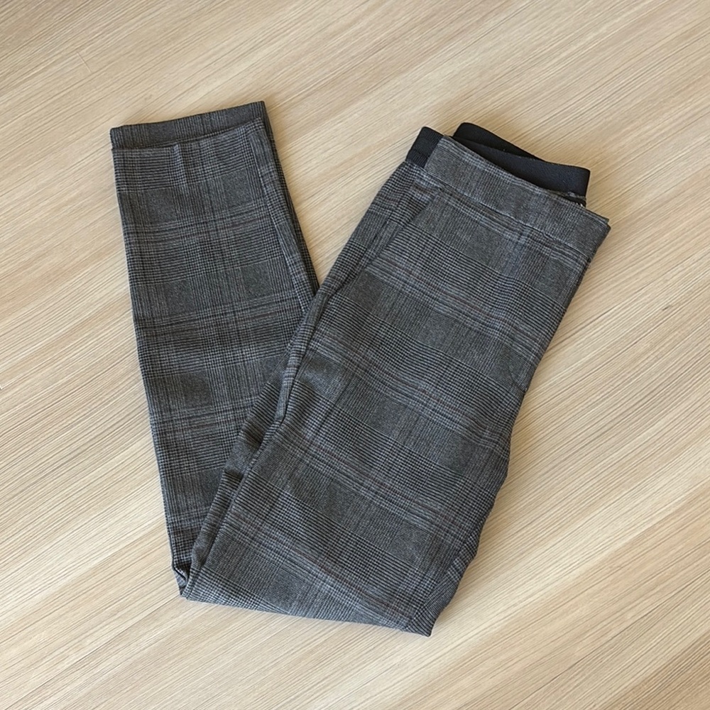 Gray Plaid trousers